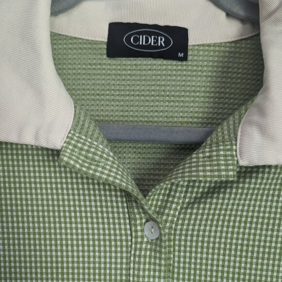 Cider Green/White Gingham Dress - Picture 3 of 4